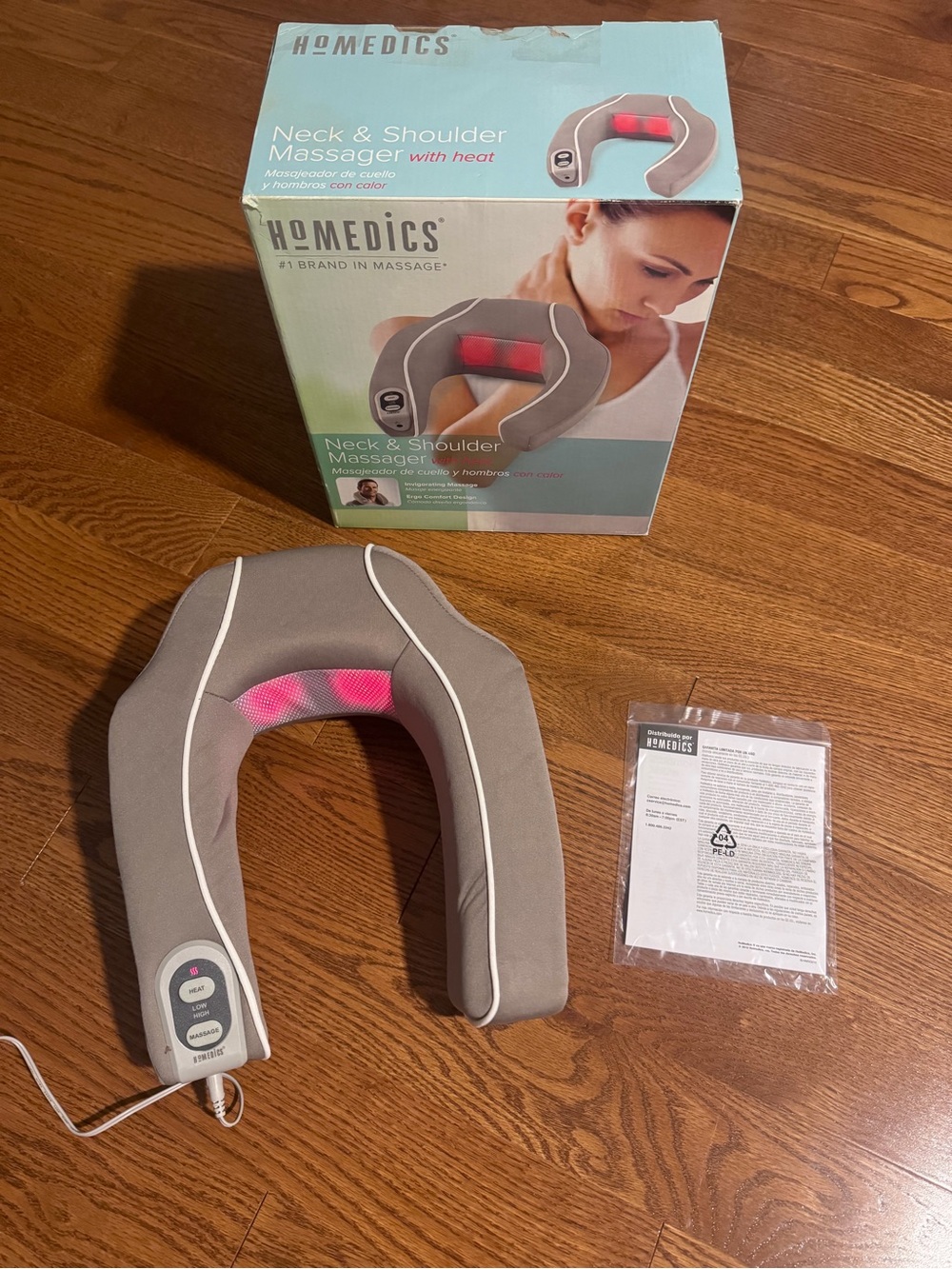 HoMedics Gray Neck & Shoulder Massager NEVER USED